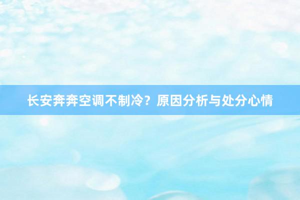 长安奔奔空调不制冷？原因分析与处分心情